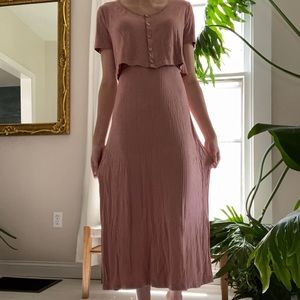 Clad and Cloth Midi Two Piece Set